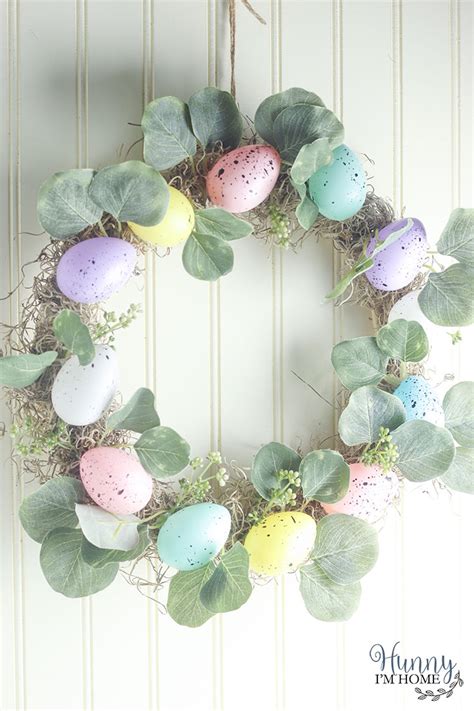 Diy Easter Wreath With Dollar Tree Eggs Make It With Less Than 6