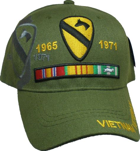 1st Cavalry Division Vietnam Veteran Ribbon Shadow Mens Cap Ebay