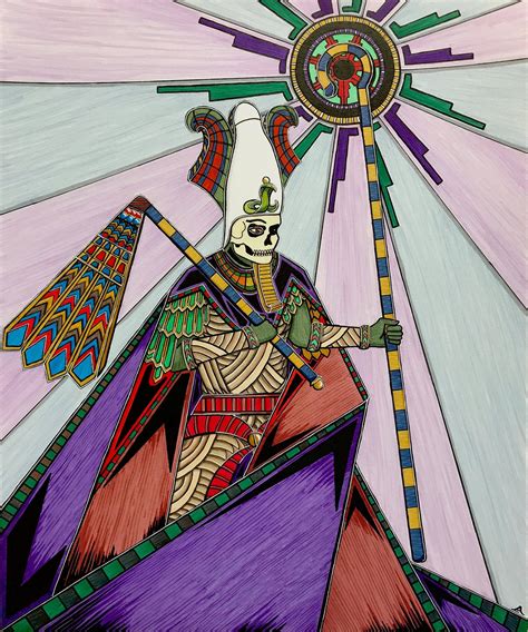 osiris god of the underworld egyptian mythology illustration etsy