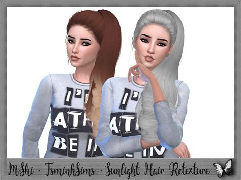 The Sims Resource Tsminh S Sunlight Hair Retextured By Mikerashi