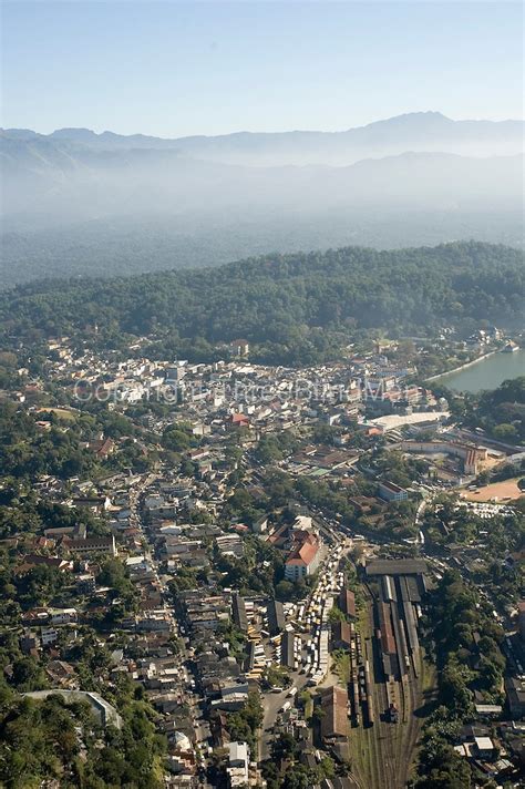 Sri Lanka Aerial View Kandy City Threeblindmen Photography Archive