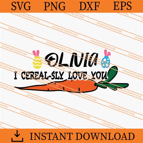 I Cereal-Sly Love You SVG, Carrot SVG, Funny SVG, Cereals SVG - SVG
