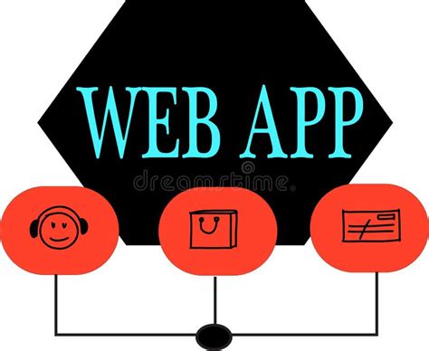 Web App Word Text Logo Illustration Stock Illustration Illustration