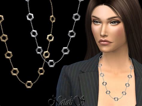 Hexagon Necklace By Natalis At Tsr Sims 4 Updates