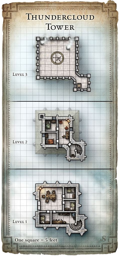 The Mage S Tower Map Oc Dnd D D Maps In 2019 Fantasy