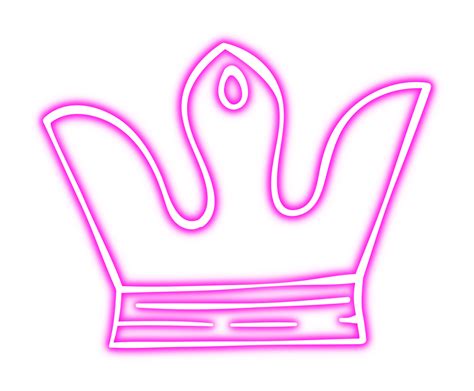 Free Glowing Neon Crown 15241237 Png With Transparent Background