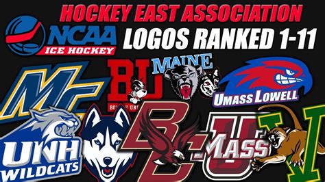Ncaa Hockey East Association Logos Ranked 1 11 Youtube