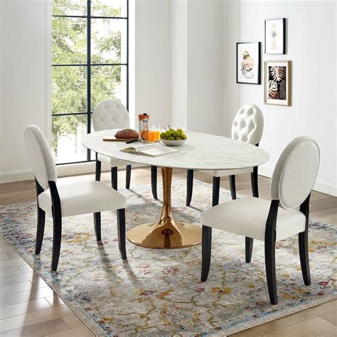 25 Best Chapman Marble Oval Dining Tables
