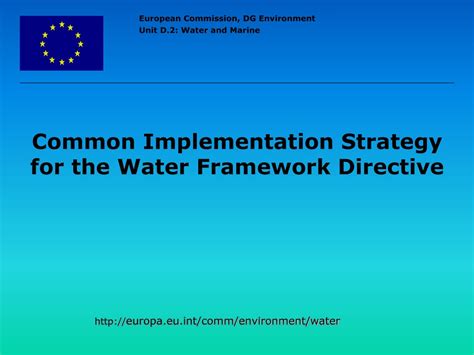 Ppt Water Framework Directive 200060ec Powerpoint Presentation