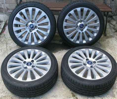 Ford Fiesta Titanium 16 Inch Alloy Wheels X4 Nearly New Tyres In