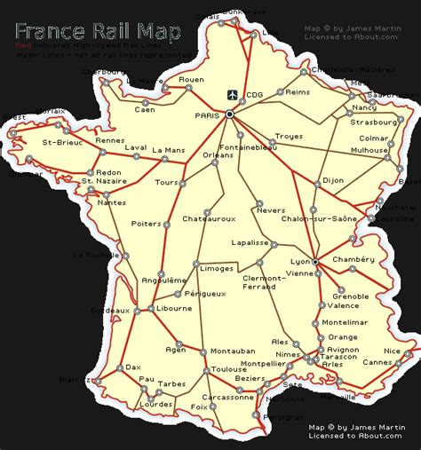 France Rail Map And French Train Travel Information