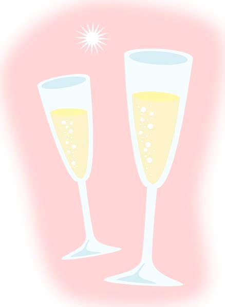 Champagne Flutes Cartoon