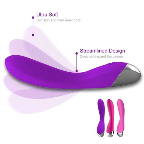 G Spot Vibrator For Vagina Stimulation Ultra Soft Bendable Rechargeable Dildo Vibrator Clitoral