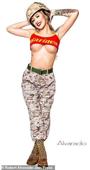 U S Marine Officer Known As Combat Barbie Shows Off Her Curves While