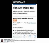 Images of Online Vehicle Tax Problems