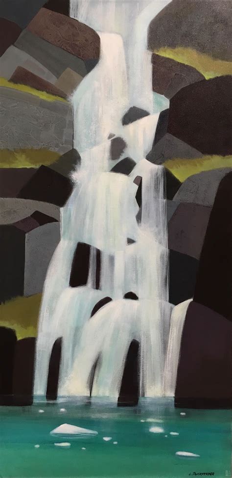 Coastal Waterfall by Lorna Dockstader | The Avenue Gallery
