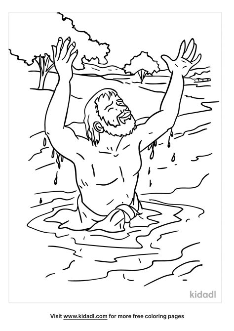 Free Naaman The Leper Coloring Page Coloring Page Printables Kidadl
