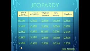 Science Jeopardy Review FCAT Review By Apples For Days TPT