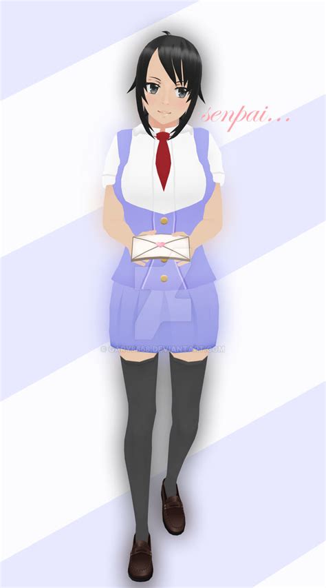 Ayano Aishi Hair Remake And New Uniform For Render By Gary8668 On