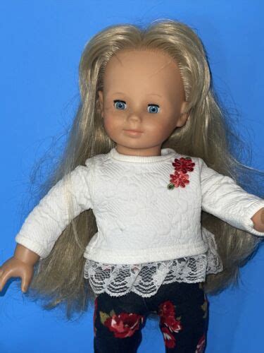 Gotz 18 Inch Doll Blond Hair Blue Eyes 12015 Vintage Cloth And Vinyl Ebay