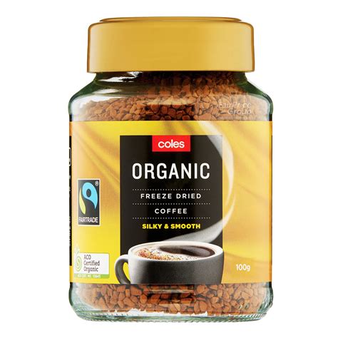 Coles Organic Freeze Dried Coffee Rich And Smooth Ntuc Fairprice