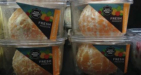 Whole Foods Sold Individual Peeled Oranges In Plastic Containers