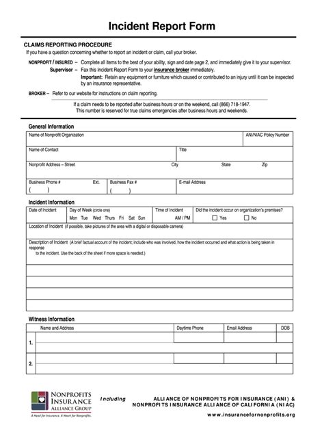 Incident Report For Insurance Claim Sample 2014 2024 Form Fill Out