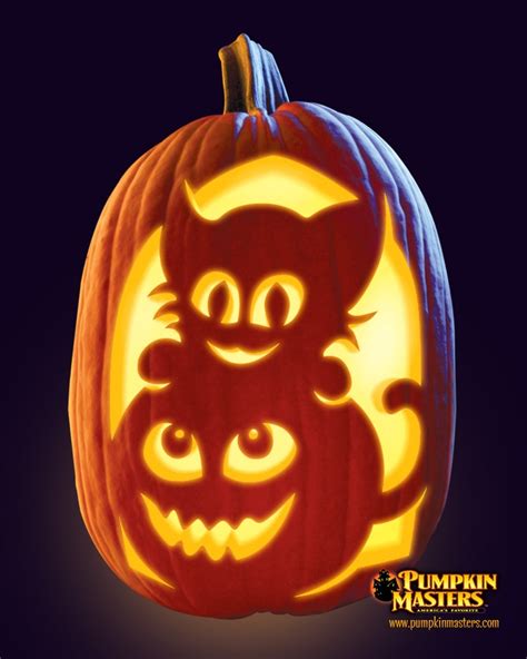 Kittens Pet Pattern From The Pumpkin Masters Pumpkin Carving Kit