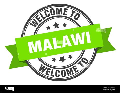 Malawi Stamp Welcome To Malawi Green Sign Stock Vector Image And Art Alamy