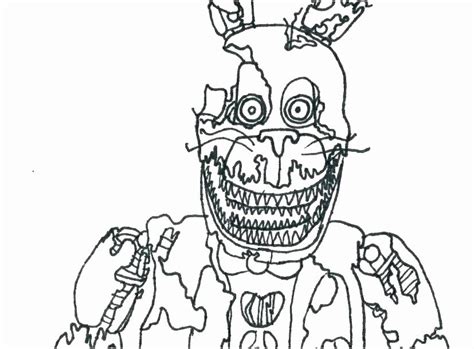 Spring Bonnie Coloring Pages In 2020 Fnaf Coloring Pages Coloring