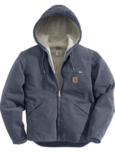 buy carhartt men s big and tall sherpa lined sandstone sierra jacket j141 online topofstyle