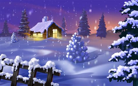 Snowy Christmas Scenes Wallpaper 48 Images
