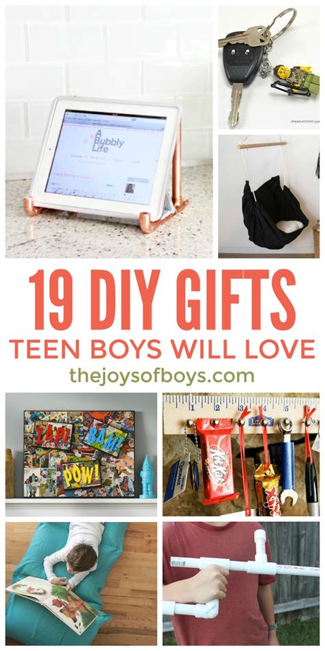Our gallery of teenage boy's gift ideas include something for every kind out teenager out there; DIY Gifts Teen Boys Will Love - Homemade Gifts For Teen Boys