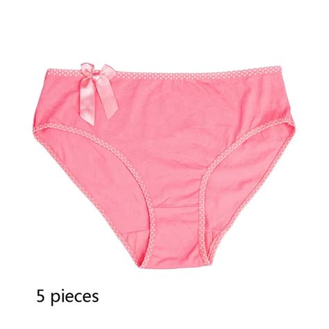Funcilac Women Panties Sexy Cotton Underwear Bow Cute Briefs Seamless