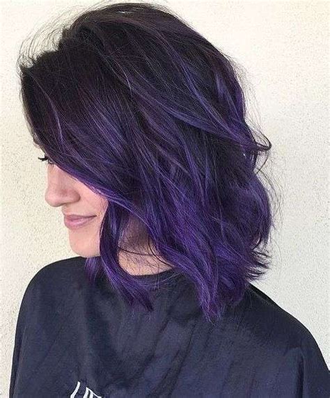 Shatush Viola Scuro Dark Purple Hair Color Dark Purple Hair Hair Color Purple