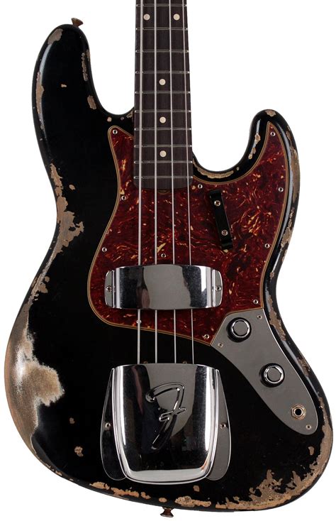 Fender Custom Shop Limited 1960 Jazz Bass Heavy Relic Aged Black