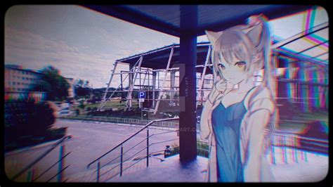 Catgirl At The Abandoned Pool By Nst069 On Deviantart