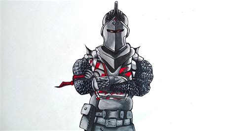 The black knight costume is the final reward of the season 2 battle pass. Drawing The BLACK KNIGHT (from Fortnite) - PekArt - YouTube