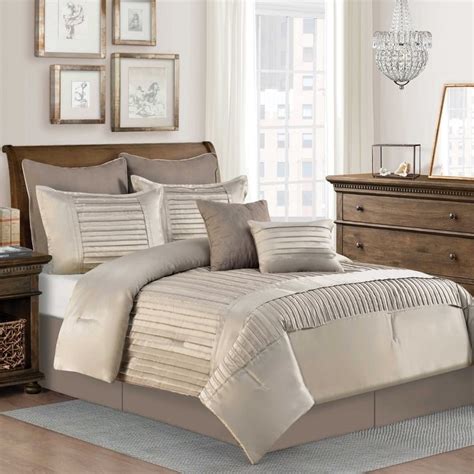 Shop Dansville 8 Piece Comforter Set Taupe Color Free Shipping Today