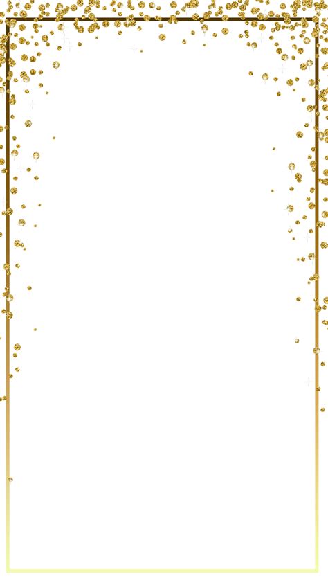 Free Gold Confetti Border Png Download Free Gold Confetti Border Png
