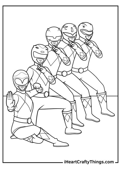 Power Rangers Coloring Pages Free Printable