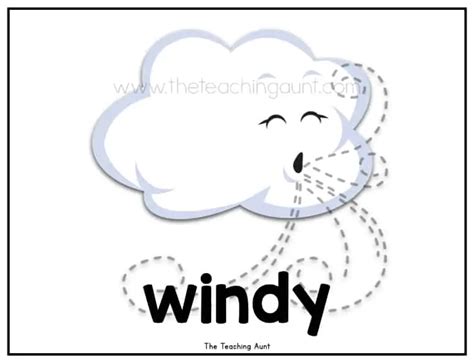 Free Weather Flashcards For Preschool The Teaching Aunt