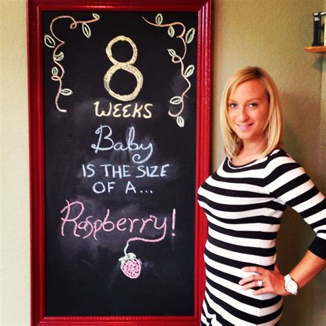 8 weeks pregnancy chalkboard update | preggers | Pinterest | Pregnancy, Weekly pregnancy 