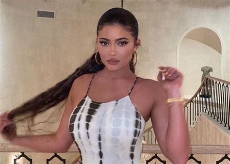 Kylie Jenner Shows Off Her Famous Backside In Matte Brand Bodysuit