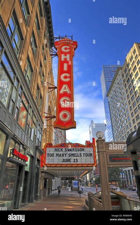 Chicago Illinois Usa June 22 2018 The Landmark Chicago Theatre On