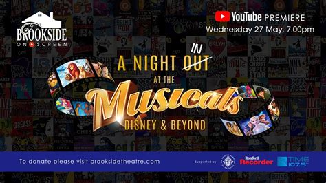 A Night In At The Musicals Disney And Beyond Brookside Theatre Youtube