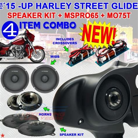 2014 2021 Harley Street Glide Diamond Audio Pro Speaker Kit Mspro65