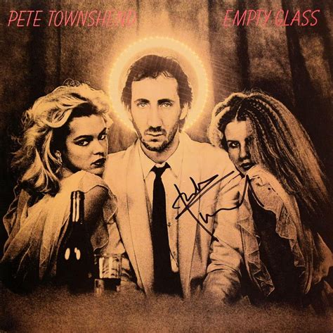 Pete Townshend Signed Empty Glass Album