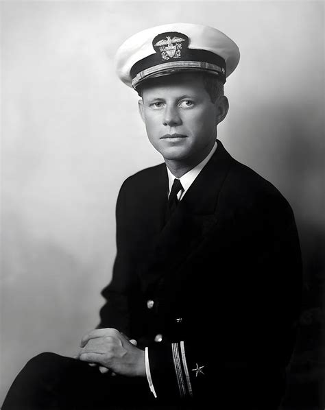 Lt John F Kennedy Naval Portrait Ww2 1942 Photograph By War Is Hell