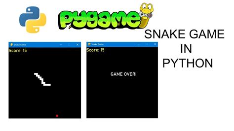 Snake Game In Python Easy Tutorial Pygame Youtube
